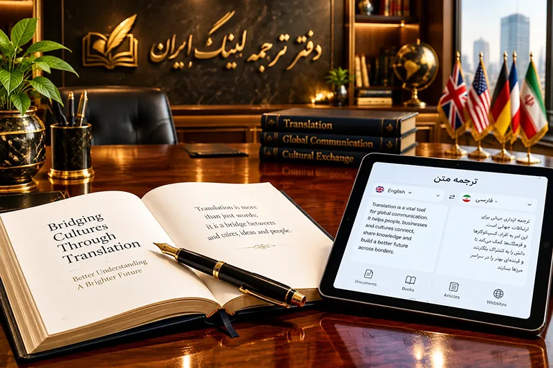 ترجمه مقاله، متن و کتاب توسط دفتر ترجمه لینگ ایران با تضمین کیفیت و دقت
